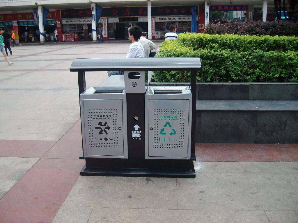 物业不锈钢垃圾桶 物业不锈钢垃圾桶