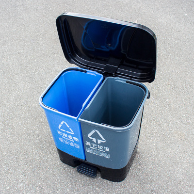 脚踏塑料分类垃圾桶